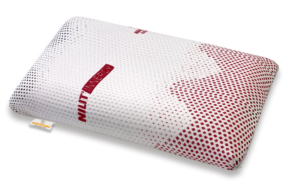 Almohada viscoelástica modelo Slow Memory forma de jabón funda desenfundable NILIT INNERGY con cremallera - Marcapiuma