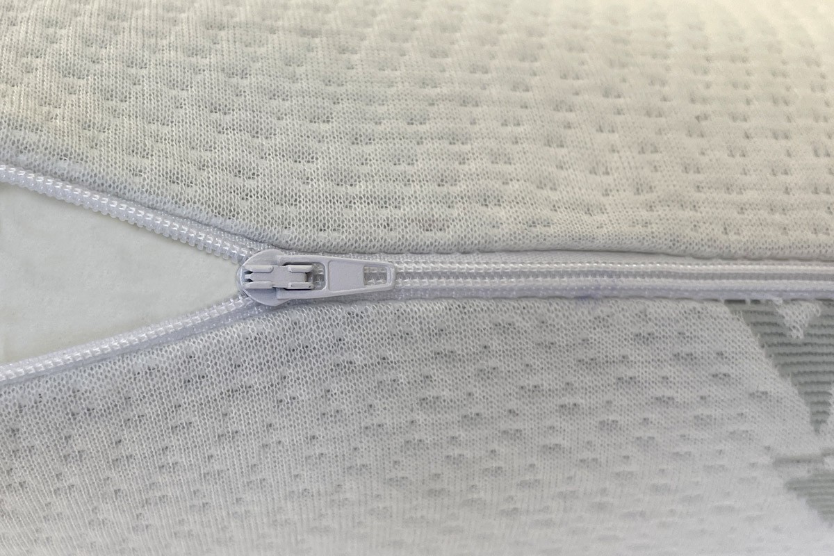 Taie d'oreiller en coton déhoussable avec fermeture éclair lavable