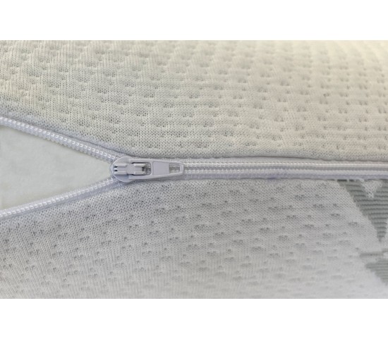 Taie d'oreiller en coton déhoussable avec fermeture éclair lavable