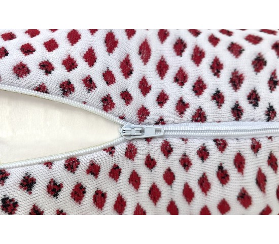 Taie d'oreiller en coton déhoussable avec fermeture éclair lavable