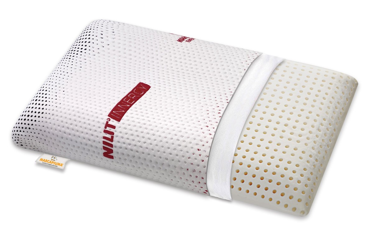 Coppia Cuscini Memory Foam - Altezza 13cm, Fodera Aloe Vera, Modello Saponetta - Foto 8