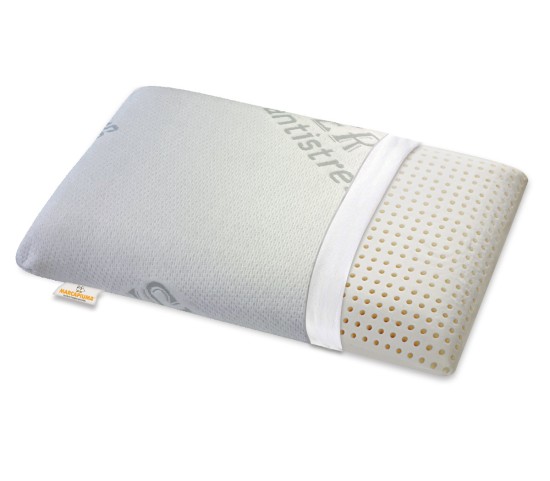 Oreiller à mémoire de forme Slow Memory en forme de savon, doublure en tissu SILVER ANTISTRESS - Marcapiuma