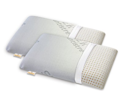 Pair of Memory pillows Slow Memory model soap shape Silver Antistress cover - Marcapiuma