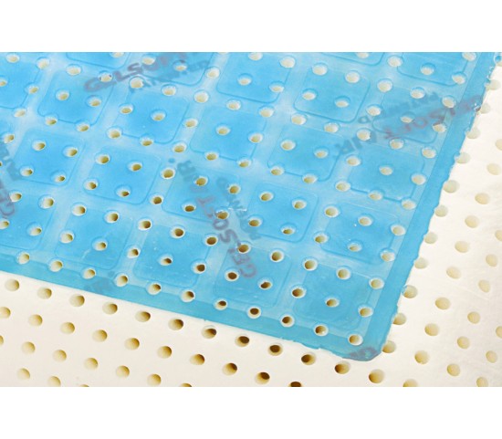 Almohada de gel viscoelástico con forma de jabón, especial gel fresco perforado - Marcapiuma