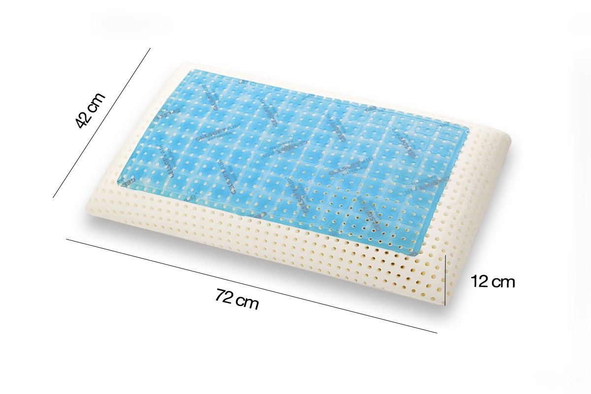 Almohada Memory GEL con forma de jabón medidas - Marcapiuma