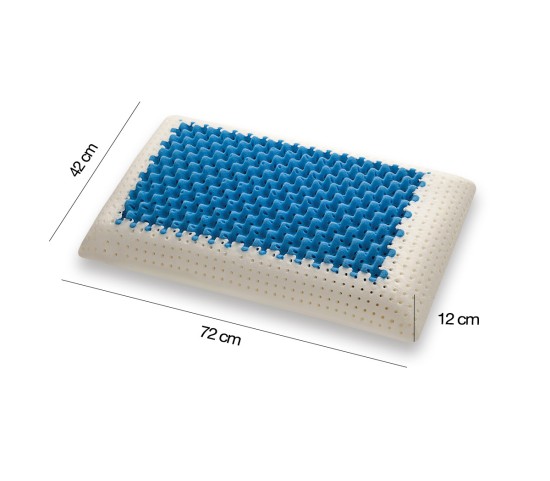 Oreiller en mousse à mémoire de forme Air Massage avec insert respirant, dimensions - Marcapiuma