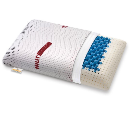 Memory foam pillow model Air Massage breathable insert Removable cover NILIT INNERGY - Marcapiuma