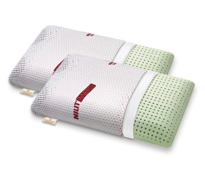 Pair of Memory pillows Bio Green model soap shape NILIT INNERGY cover - Marcapiuma