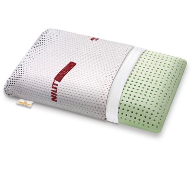 Oreiller à mémoire de forme Bio Green modèle savon housse NILIT INNERGY - Marcapiuma