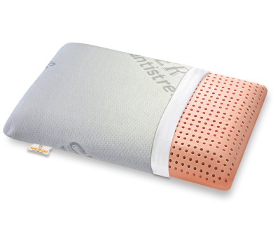 Washable Memory pillow model BIO CLEAN cover with zip SILVER ANTISTRESS - Marcapiuma