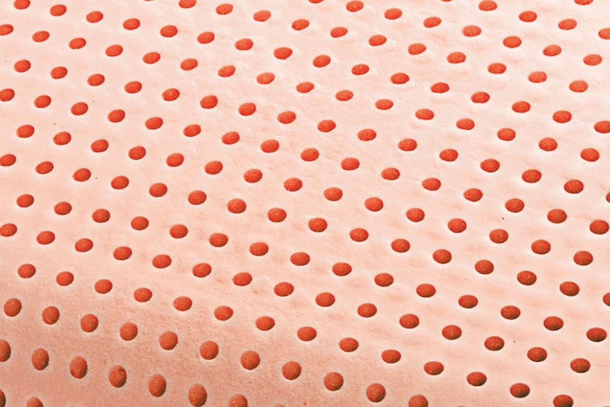 Waschbares BIO CLEAN Memory-Kissen Detail - Marcapiuma