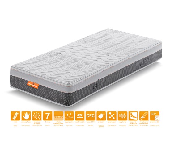 Spring mattress model MEMORY ON TOP 800 - Marcapiuma