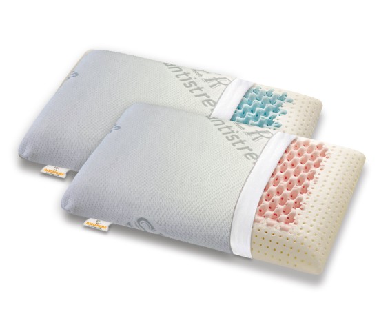 Memory-Kissenpaar Miss Pink und Mister Blue Seifenform SILVER ANTISTRESS Bezug - Marcapiuma