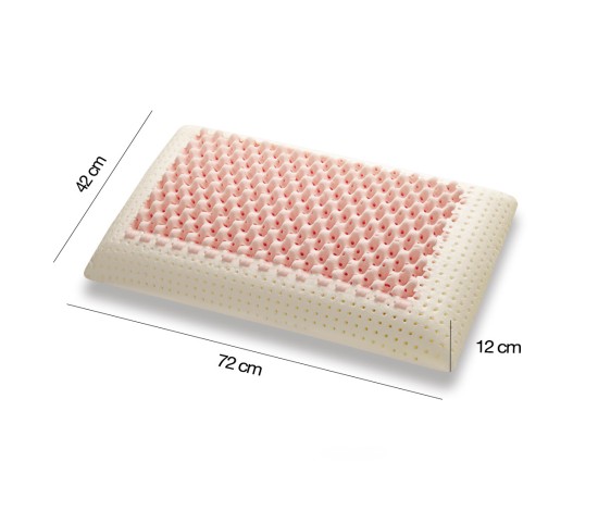 Almohada viscoelástica Miss Pink, firme y transpirable, medidas - Marcapiuma