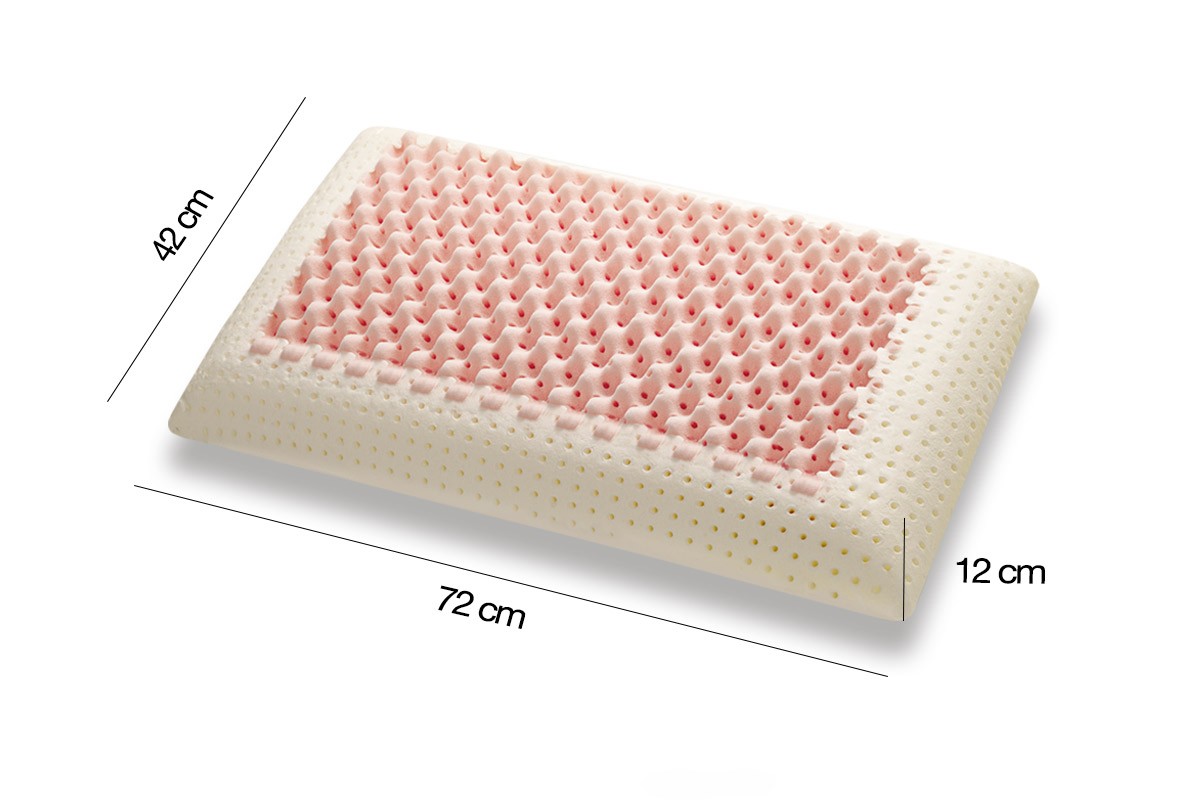 Almohada viscoelástica Miss Pink, firme y transpirable, medidas - Marcapiuma