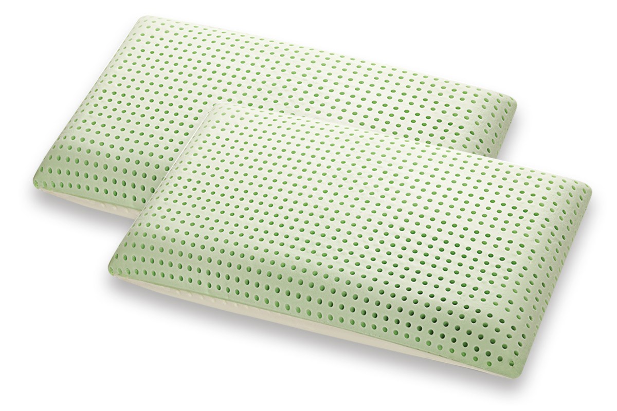 Pair of Memory Pillows Model Bio Double Aloe - Marcapiuma