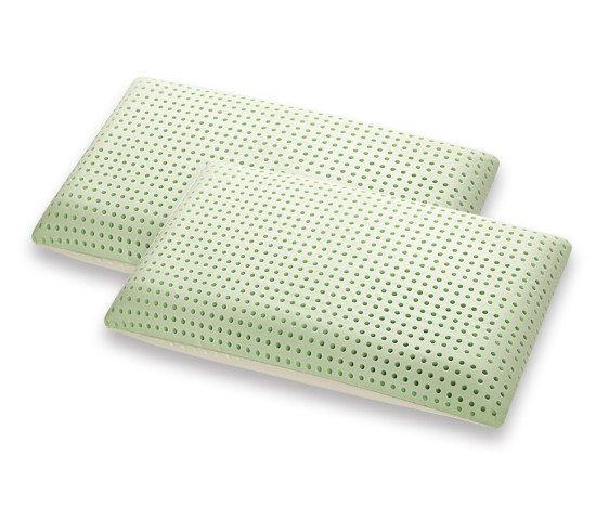Memory Foam Pillow Pair Model Bio Double Aloe - Marcapiuma