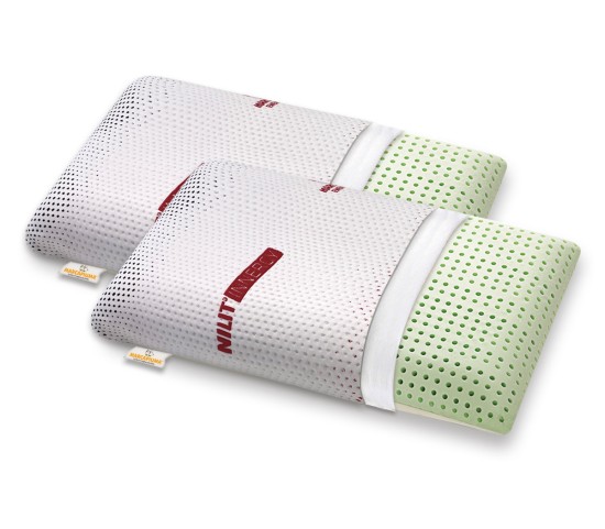 Pair of Memory Pillows model Bio Double Aloe cover Nilit Innergy - Marcapiuma
