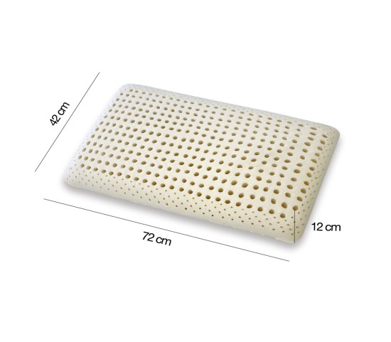 Cuscino Lattice Naturale forma saponetta misure - Marcapiuma