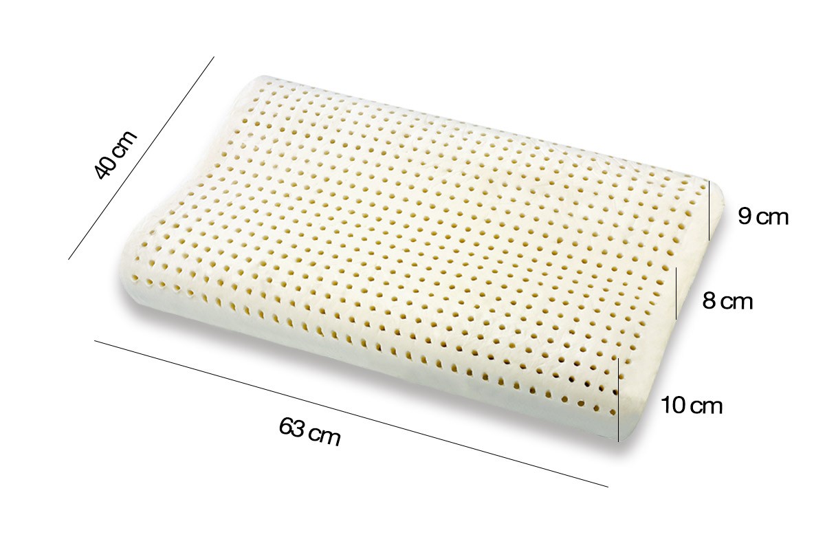 Almohada de Látex Natural modelo ondulado