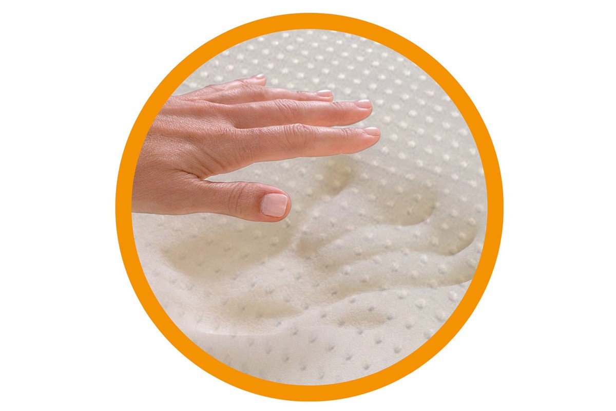 Oreiller Mémoire de Forme lavable modèle Bio Clean Cervicale