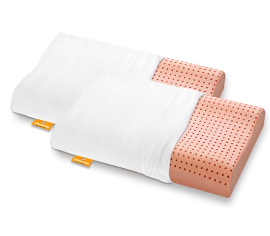 Washable Memory Foam Pillow model Bio Clean wave-shaped