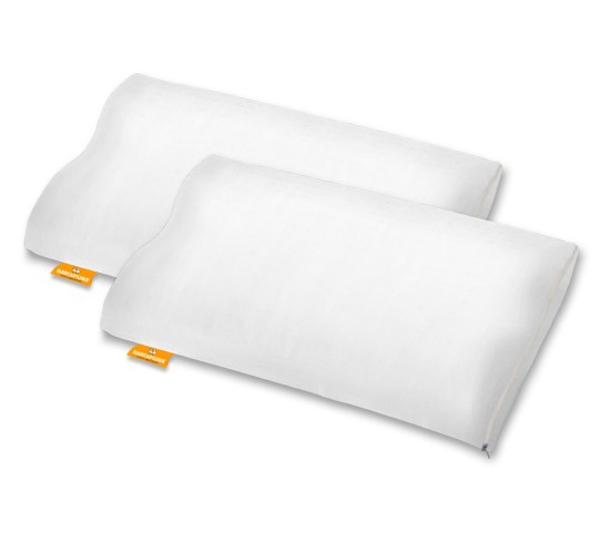 Washable Memory Foam Pillow model Bio Clean wave-shaped