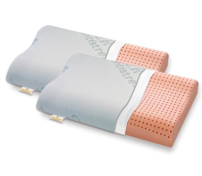 Washable Memory Foam Pillow model Bio Clean wave-shaped