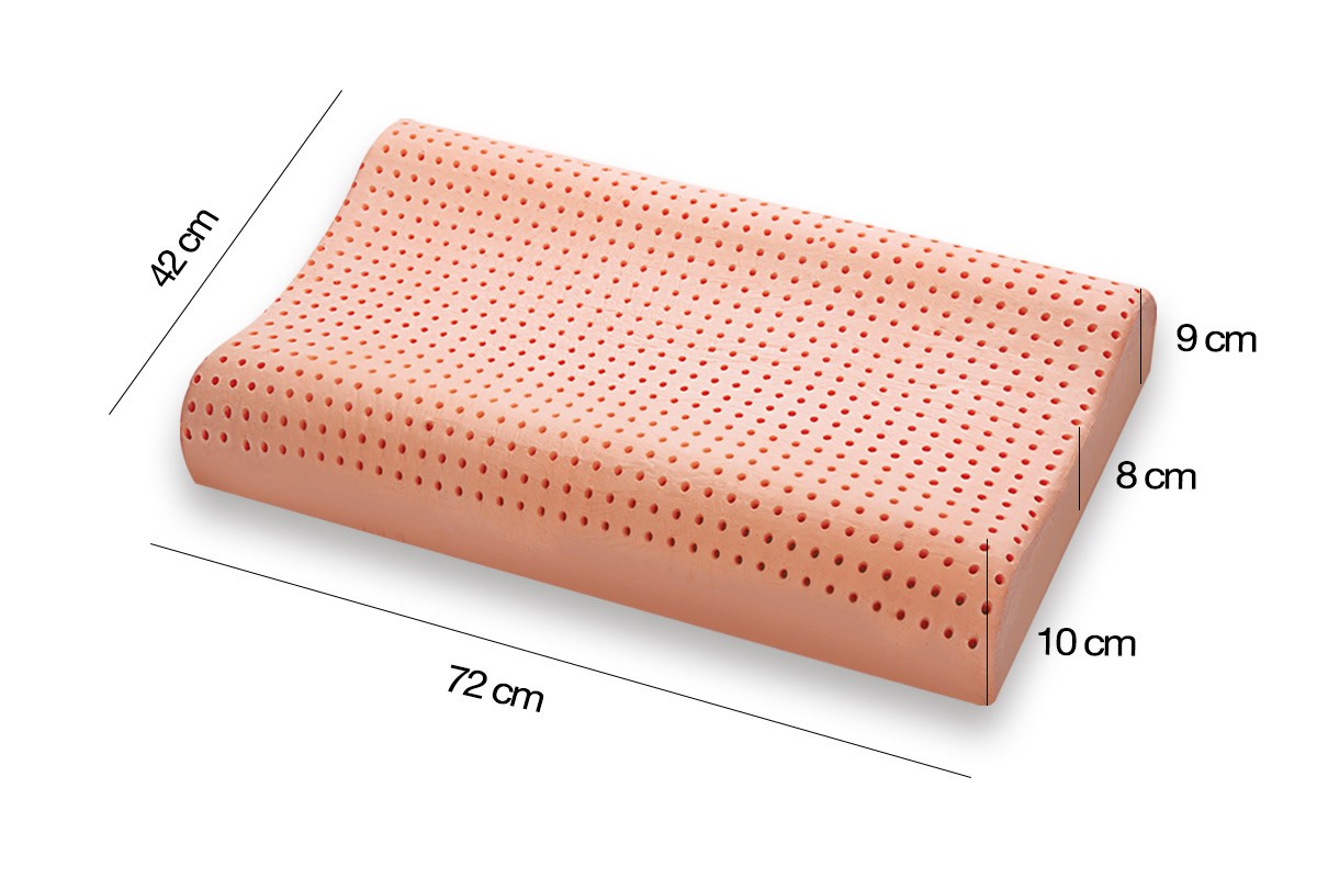 Washable Memory Foam Pillow model Bio Clean wave-shaped