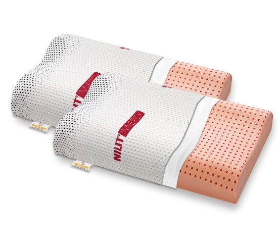 Washable Memory Foam Pillow model Bio Clean wave-shaped