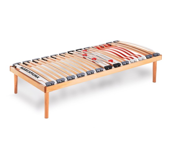 Rete a doghe Nature Med Fissa Singola in legno di faggio - Marcapiuma