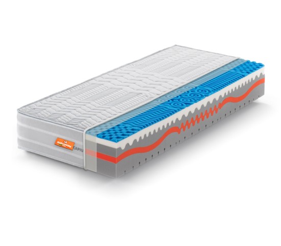 Materasso Memory modello Sunshine Singolo con rivestimento Silver - Marcapiuma