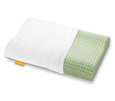 Memory Foam Pillow model BIO GREEN wave-shaped