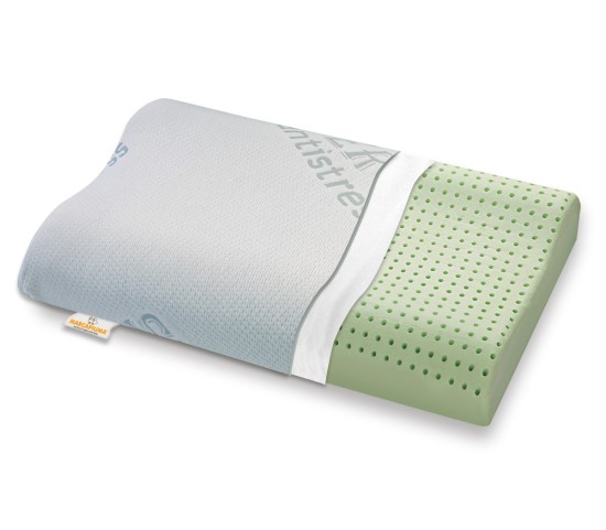 Cuscino in Memory modello Bio Green doppia onda fodera Silver Antistress - Marcapiuma