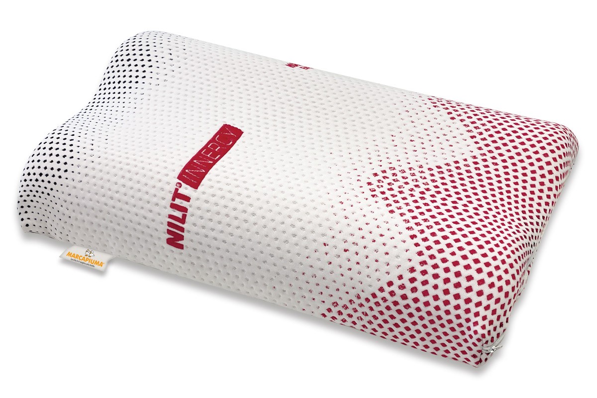 Memory-Kissen Modell BIO GREEN Doppelwellen-Form mit NILIT INNERGY Futter