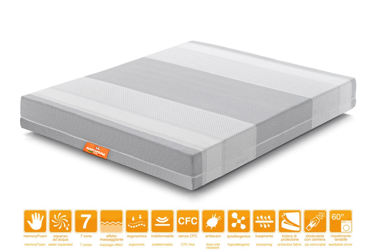 Materasso modello Prince Matrimoniale Rivestimento Tecnico Klima - Marcapiuma