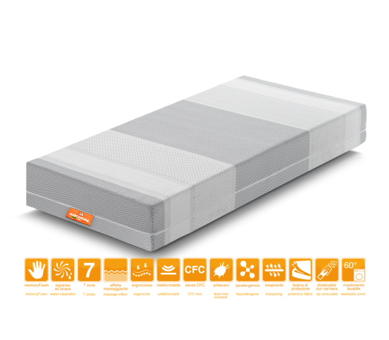 Memory mattress model PRINCE with KLIMA covering - Marcapiuma