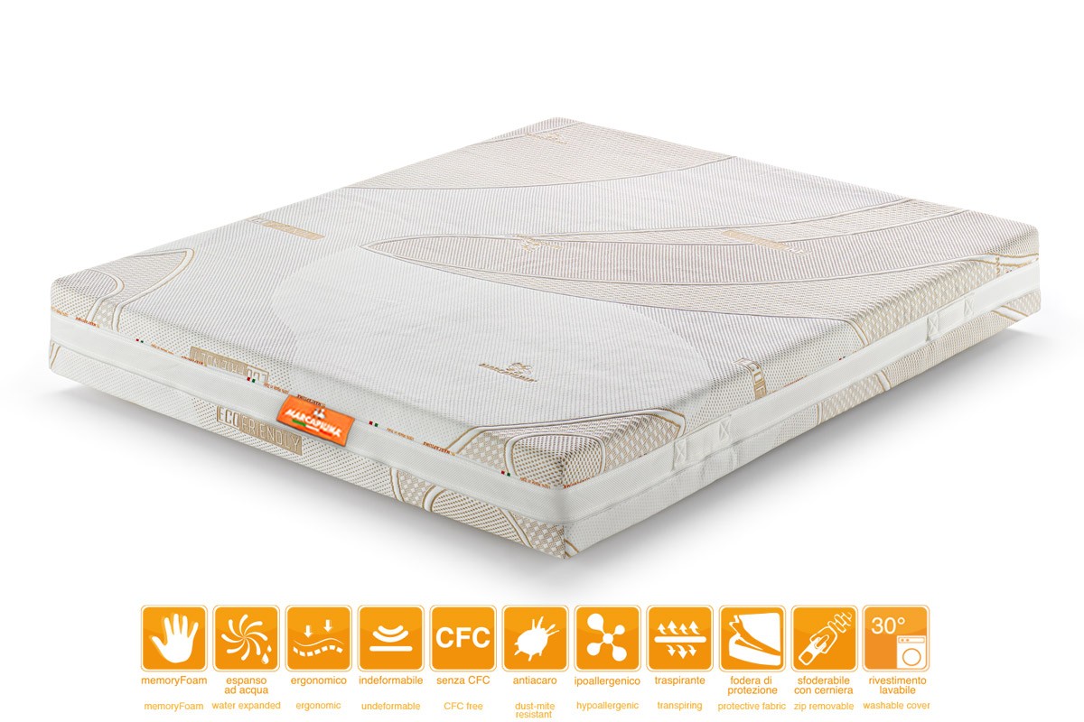 Memory Foam Matratze Prince Doppelbett mit Umweltfreundlichem Bezug - Marcapiuma