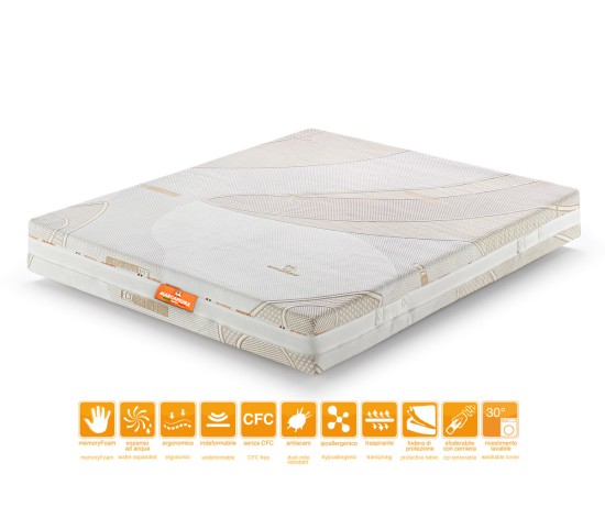 Memory Foam Matratze Prince Doppelbett mit Umweltfreundlichem Bezug - Marcapiuma