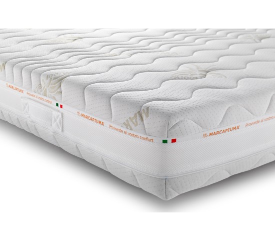 Materasso in Lattice modello SEVENLIFE 18 tessuto Aloe Vera 3D cerniera - Marcapiuma