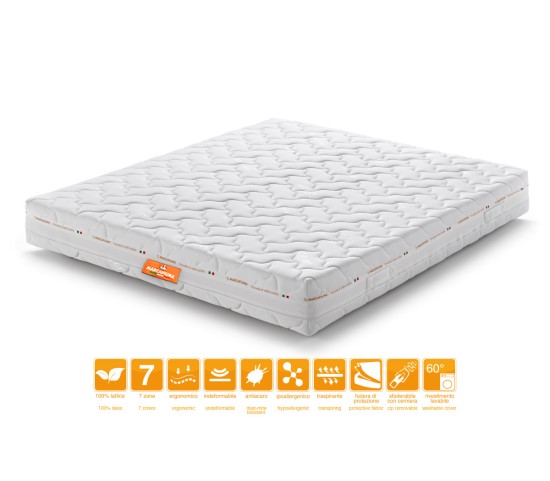 Sevenlife 20 Double Latex Mattress with Silver Cover – Marcapiuma