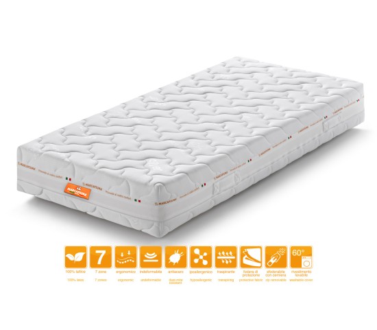 Sevenlife 20 Single Latex Mattress with Silver Cover – Marcapiuma