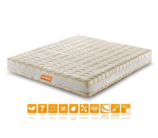 Sevenlife 20 Double Latex Mattress with Nature Cotton Cover – Marcapiuma
