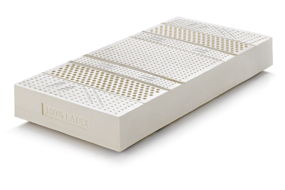 Colchón individual de látex modelo Sevenlife 20 con funda de algodón Nature – Marcapiuma