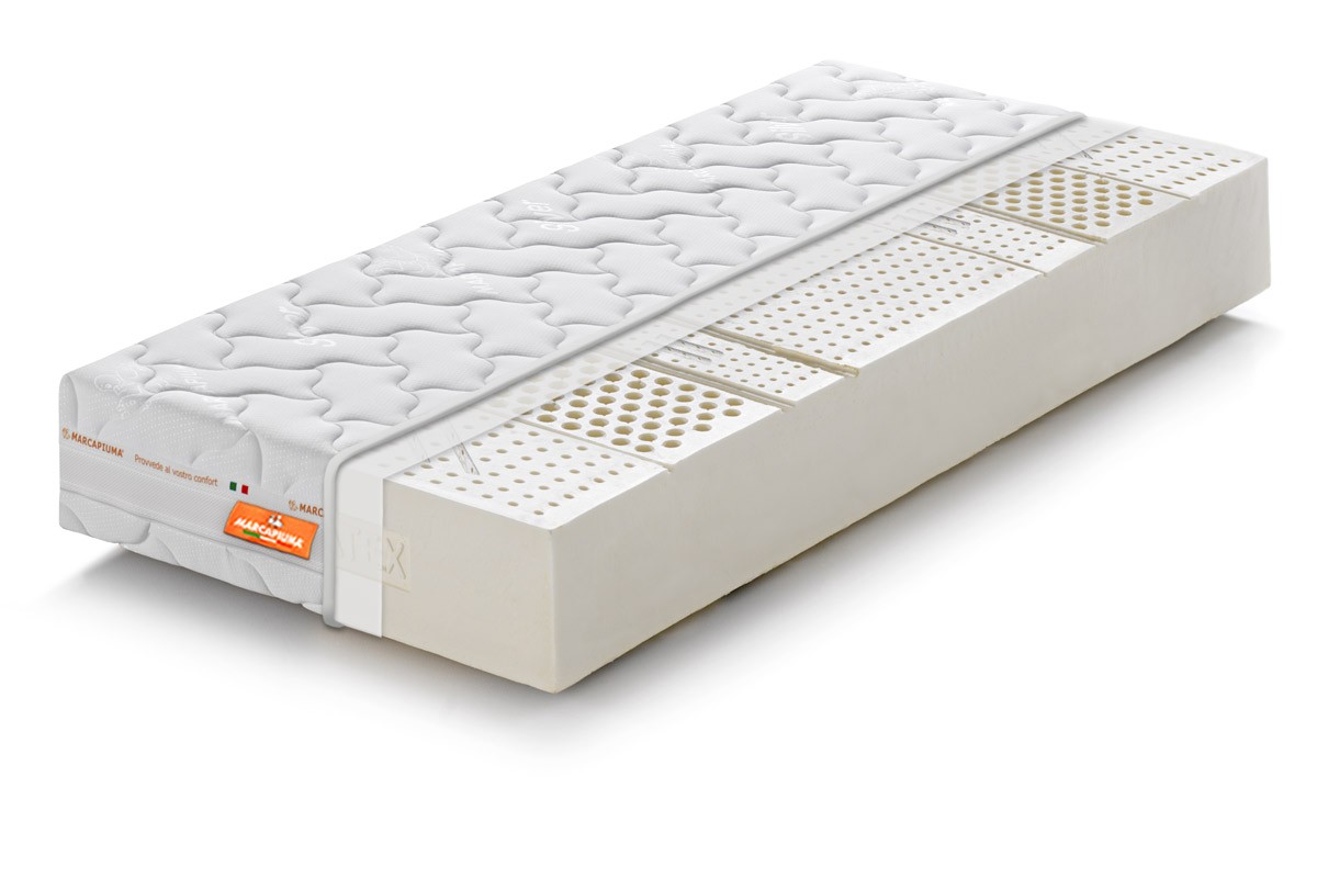 Materasso in Lattice singolo modello Sevenlife 20 rivestimento Silver Sez - Marcapiuma