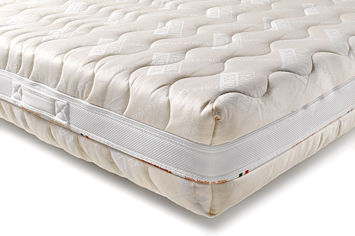 Housse de matelas avec fermeture éclair - modèle NATURE COTON