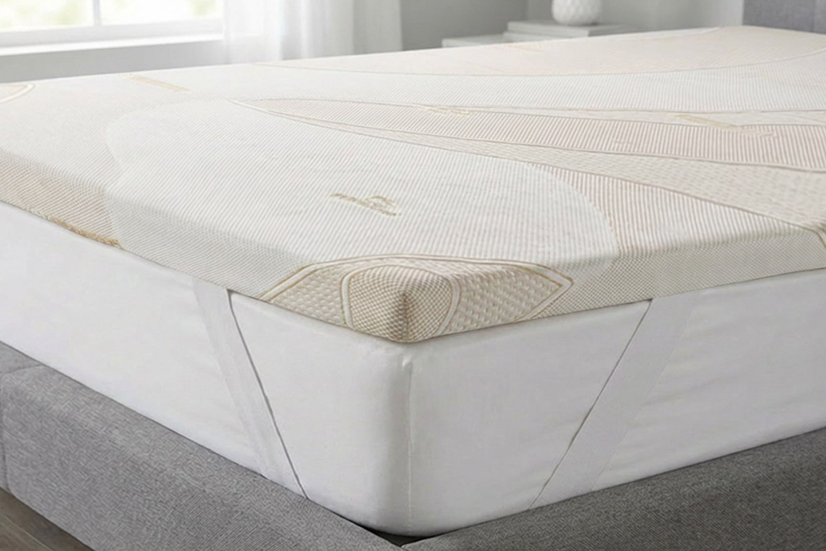 Surmatelas en Latex Modèle Ventus – Double – Housse Éco-Responsable avec Élastiques – Marcapiuma