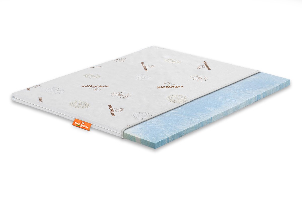 Topper modello Comfort matrimoniale Rivestimento Luxury Sez - Marcapiuma