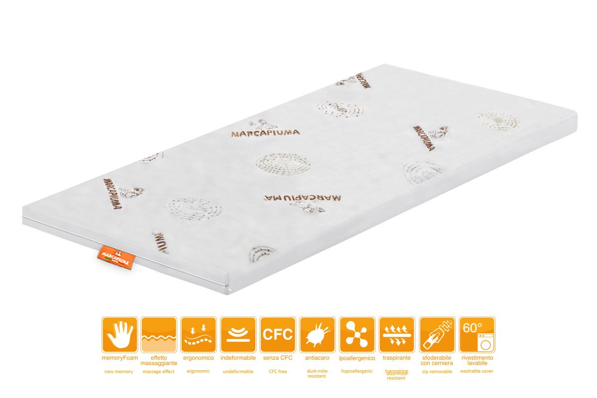 Topper Modell Comfort Einzelbett – Bezug Lurex - Marcapiuma