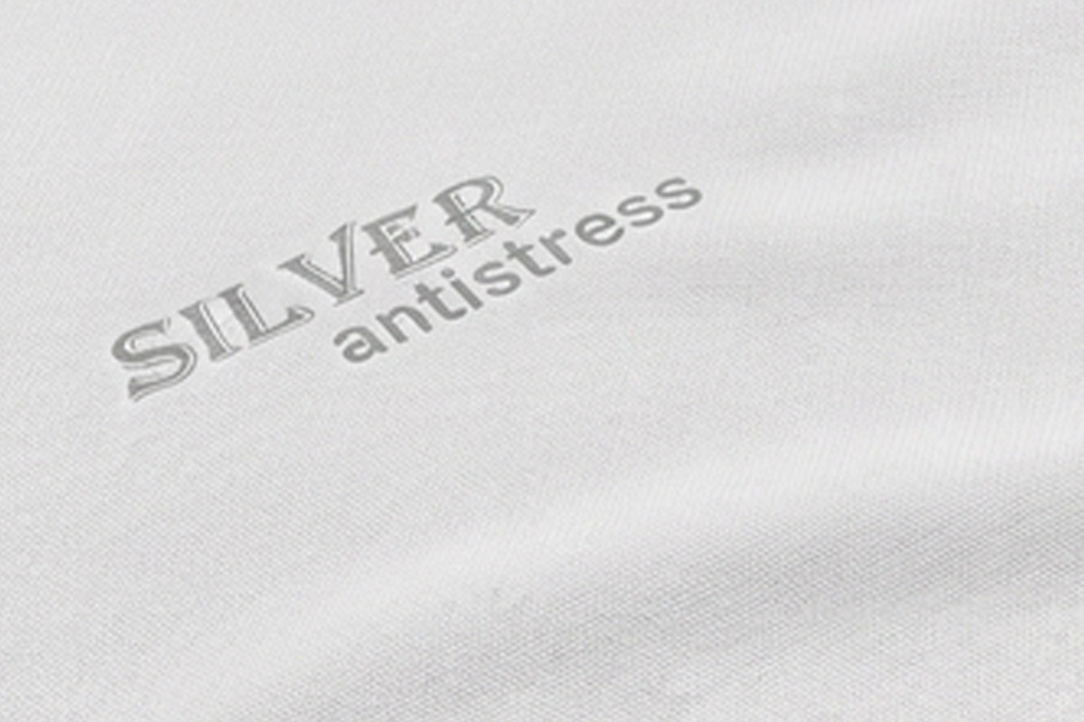 Surmatelas Levante New Memory – Détail de la Housse Silver Antistress – Marcapiuma